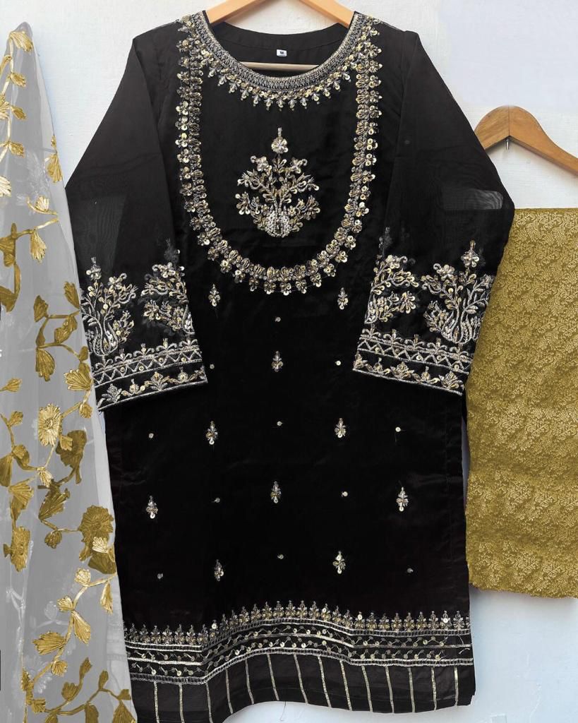 Handwork And Embroidery Shirt With Emb Dupatta